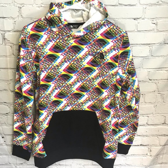 The North Face Other - The North Face Glitch Print Pullover Hoodie Boys 14/16 NWT